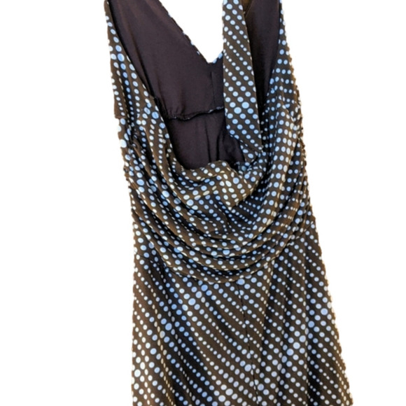 Sushi Flower Retro Brown & White Polka Dot Dress S - Picture 6 of 11